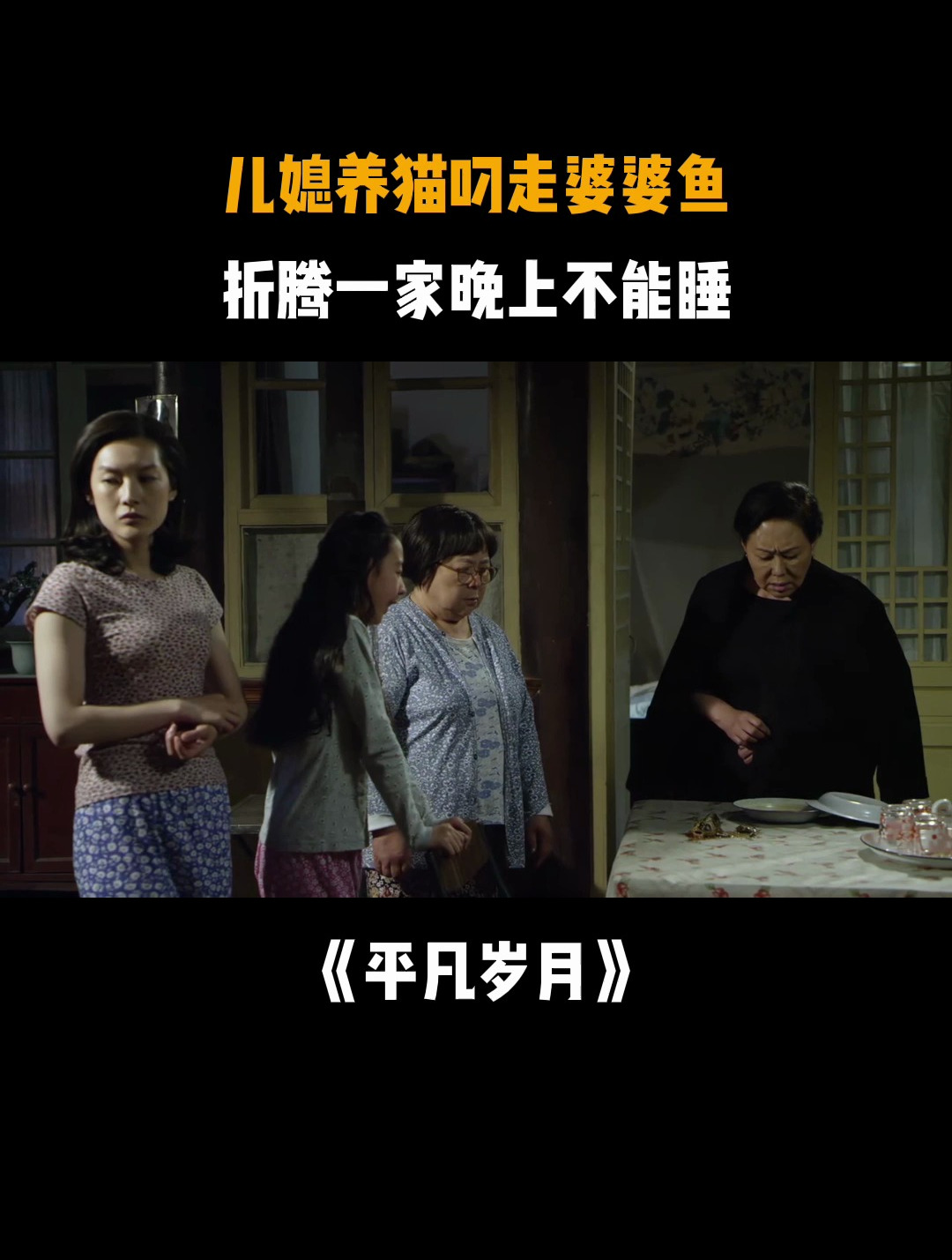 平凡岁月:儿媳养猫叼走婆婆鱼,折腾一家晚上不能睡