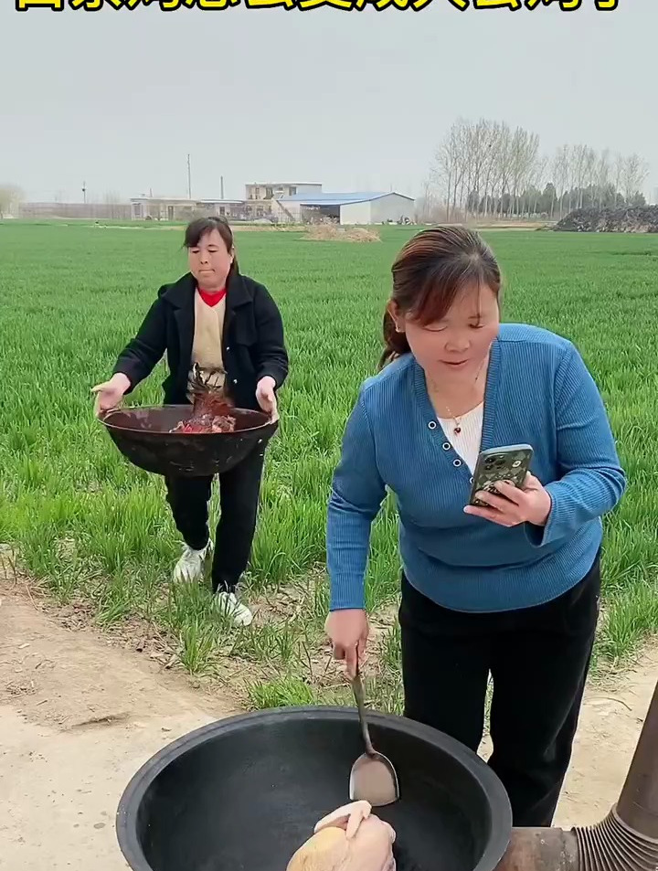 农村搞笑视频:白条鸡怎么变成大公鸡了