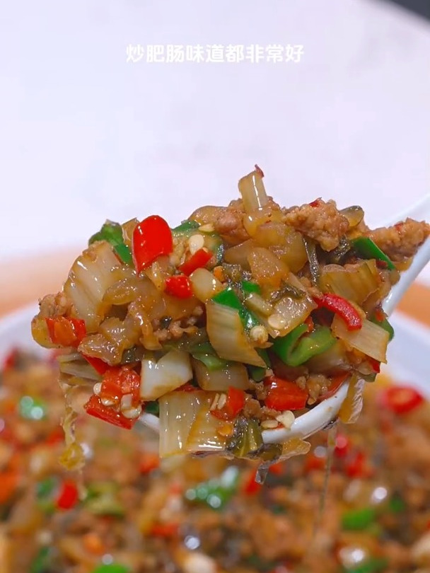 分享一道好吃开味下饭菜,腌菜肉末家常做法