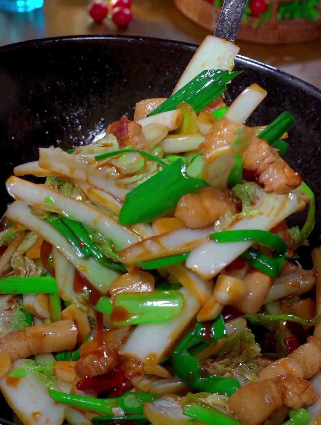 原来白菜杆这样炒也非常好吃,三碗米饭都不够吃 下饭菜 家常菜