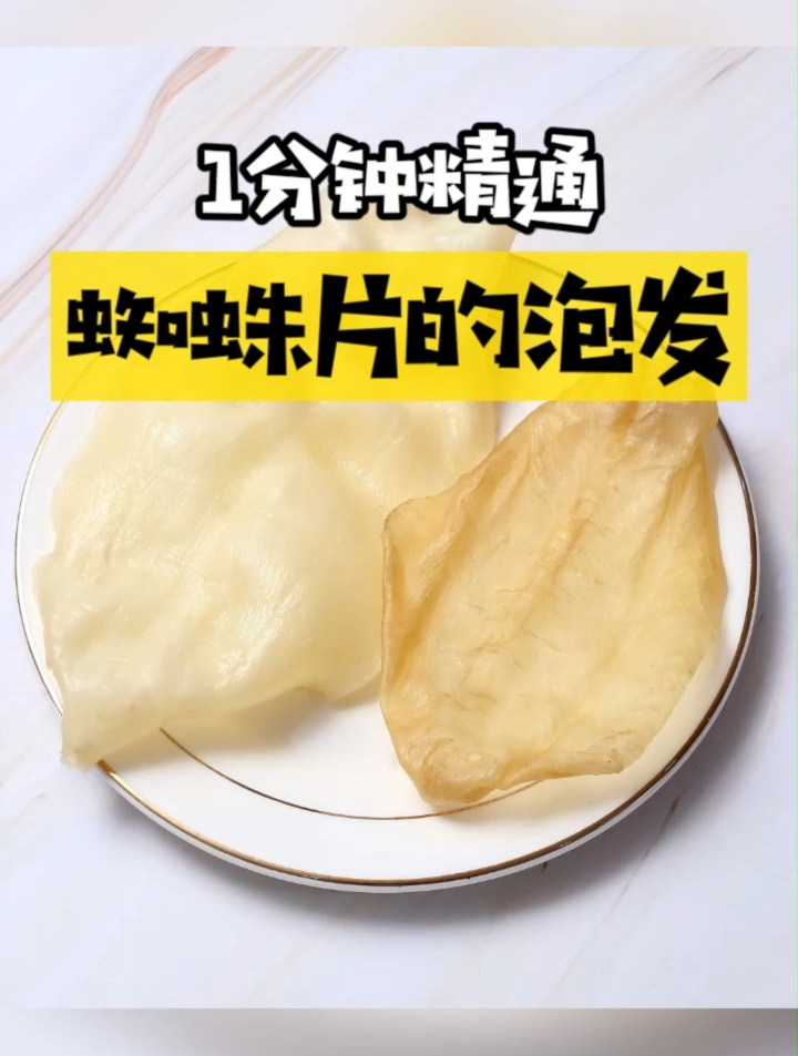 1分钟学会蜘蛛片鱼胶的泡发