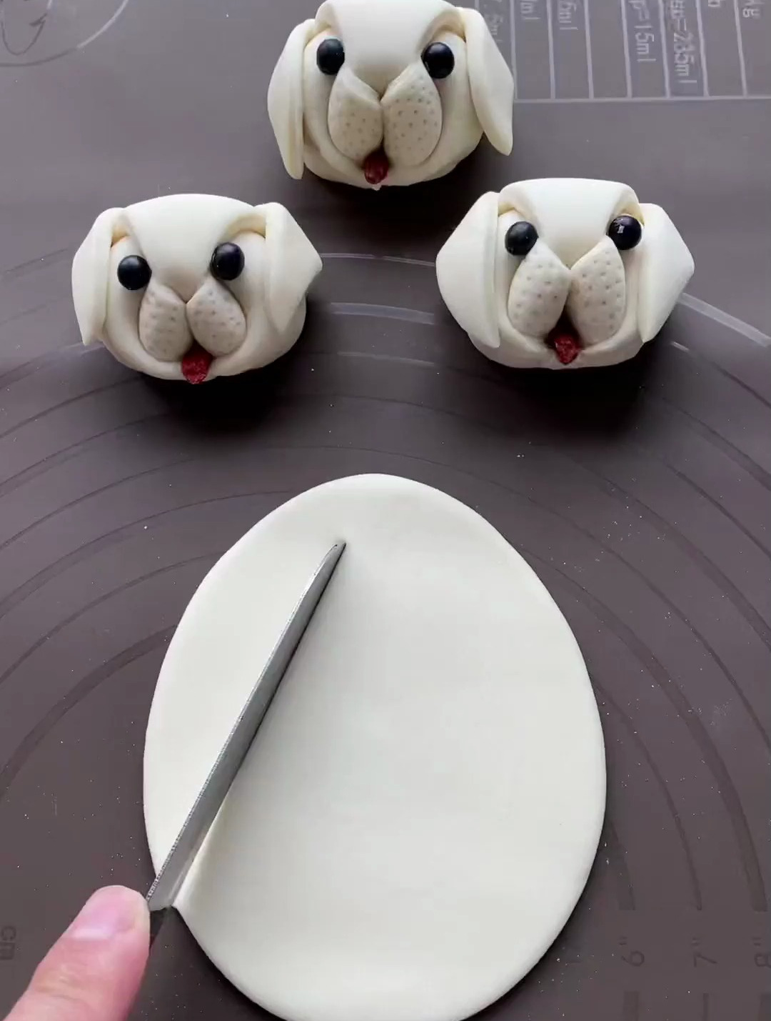 可爱的狗狗馒头 花样馒头做法