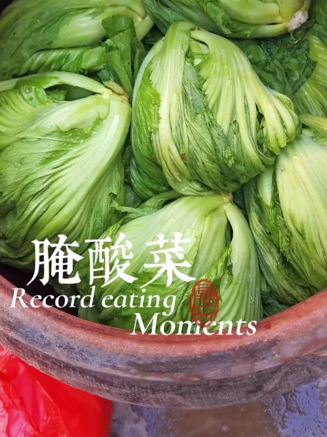 家里芥菜长好了,开始腌酸菜