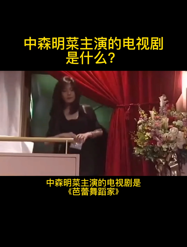 中森明菜主演的电视剧是什么?