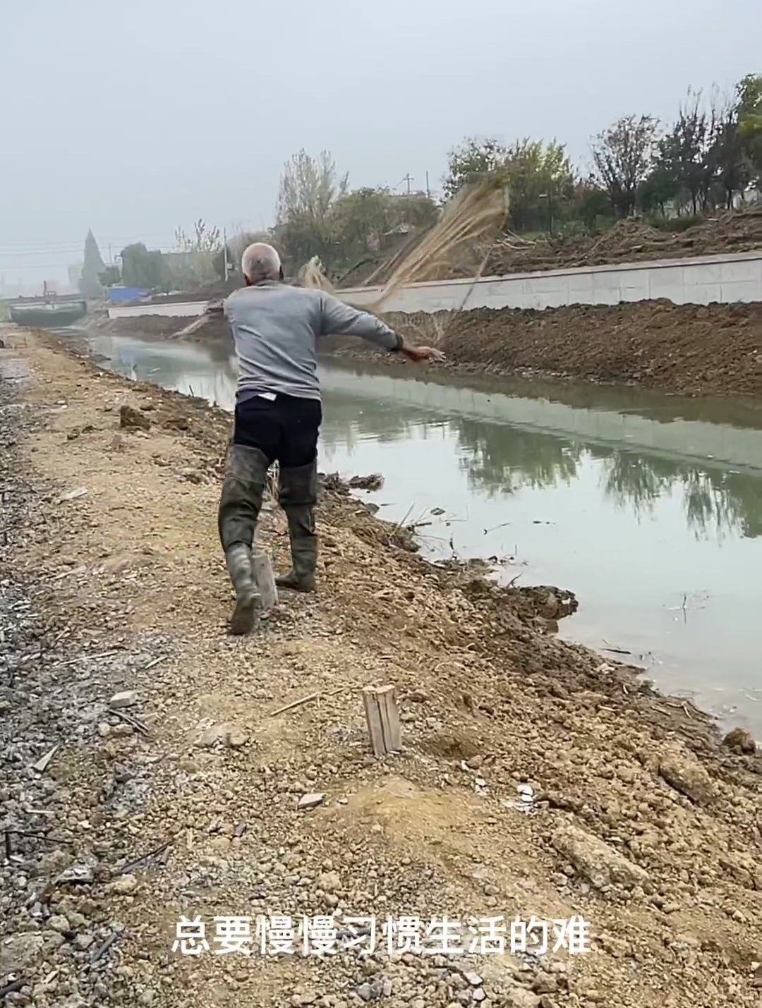 看着这熟悉又陌生的背影 像不像小时候出去跟着爷爷拾鱼的时候