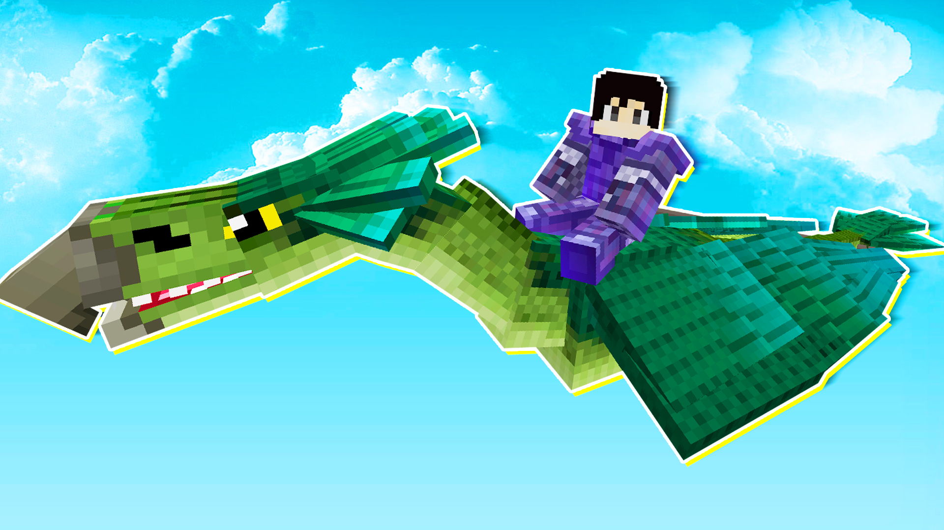 木鱼我的世界 木鱼驯服了翼蚺,据说它们是丛林里传说中的野兽!