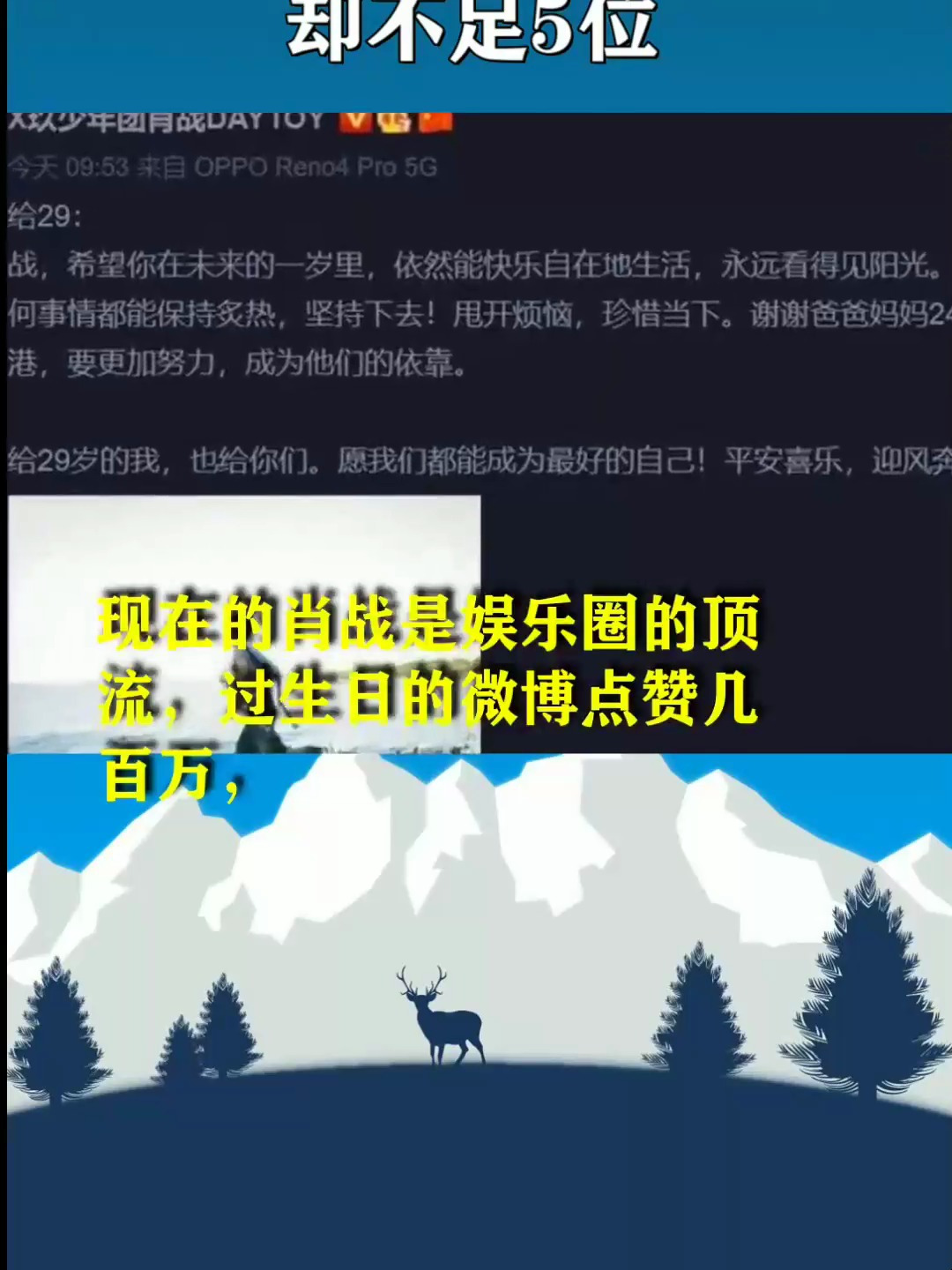 肖战29岁生日,为他庆生的圈内好友却不足5位!