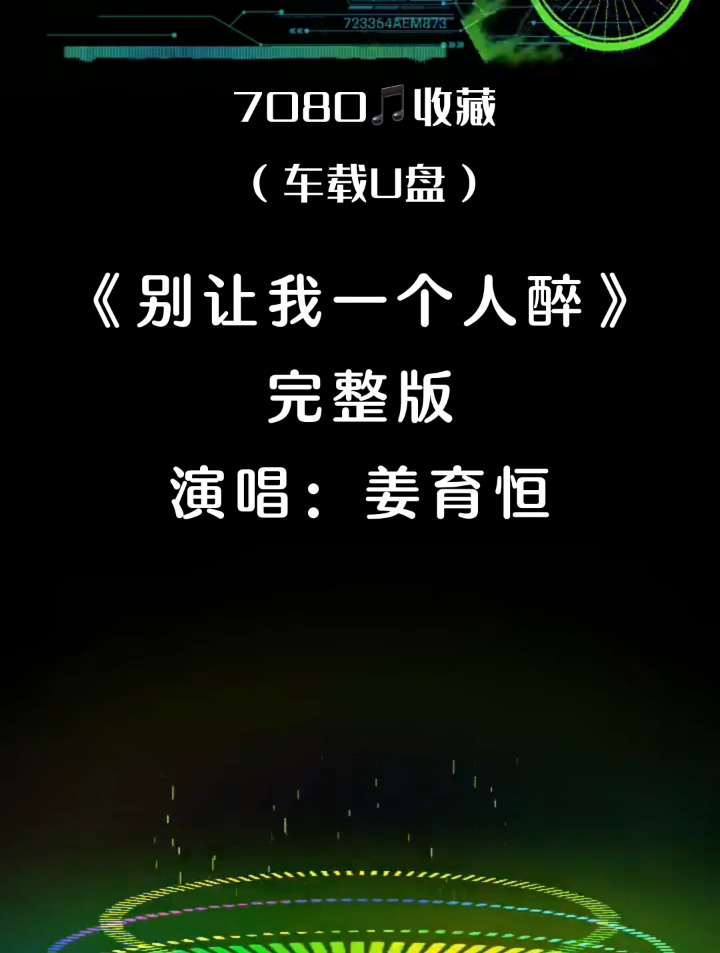 姜育恒的一首经典怀旧歌曲《别让我一个人醉》完整版