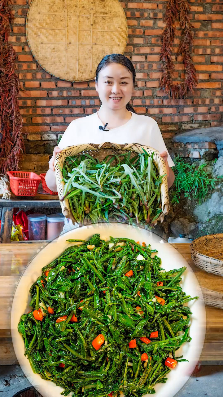 田间地头到处都是这种苦麻菜,炒一碗来吃味道还不错