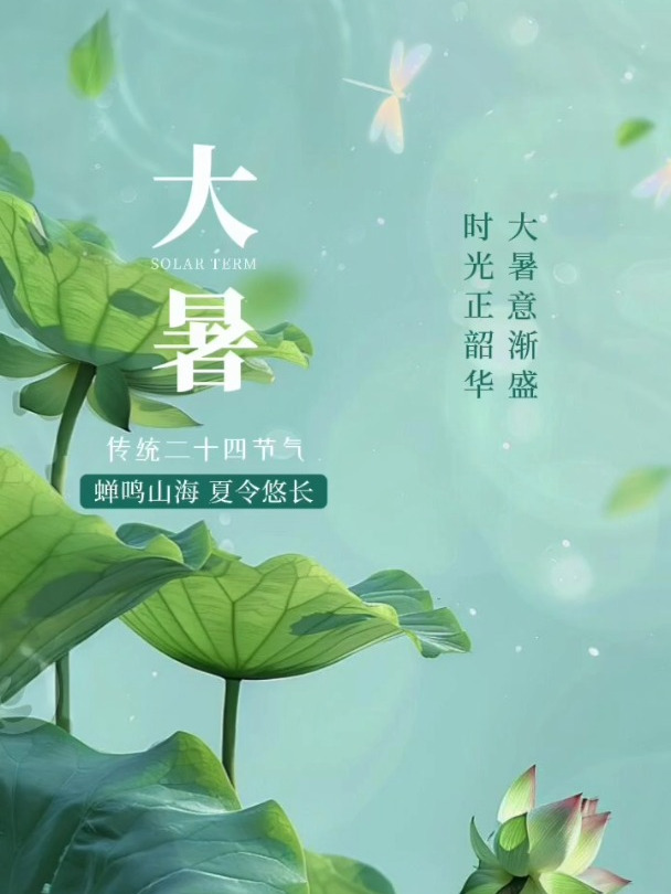 大暑-二十四节气-海报设计-平面设计培训-UI设计培训