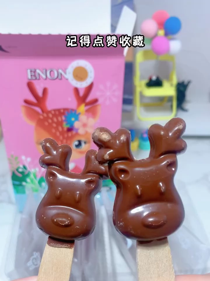 小鹿形状的巧克力可爱到舍不得吃