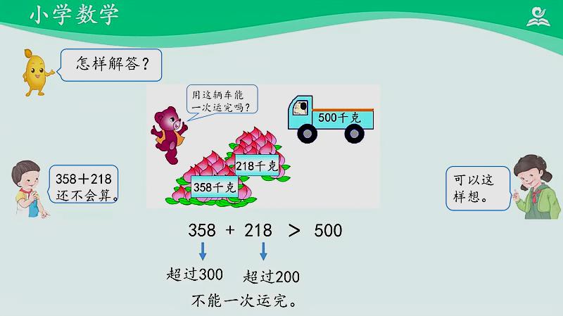 [图]人教同步课堂二年级数学下册 用估算解决问题