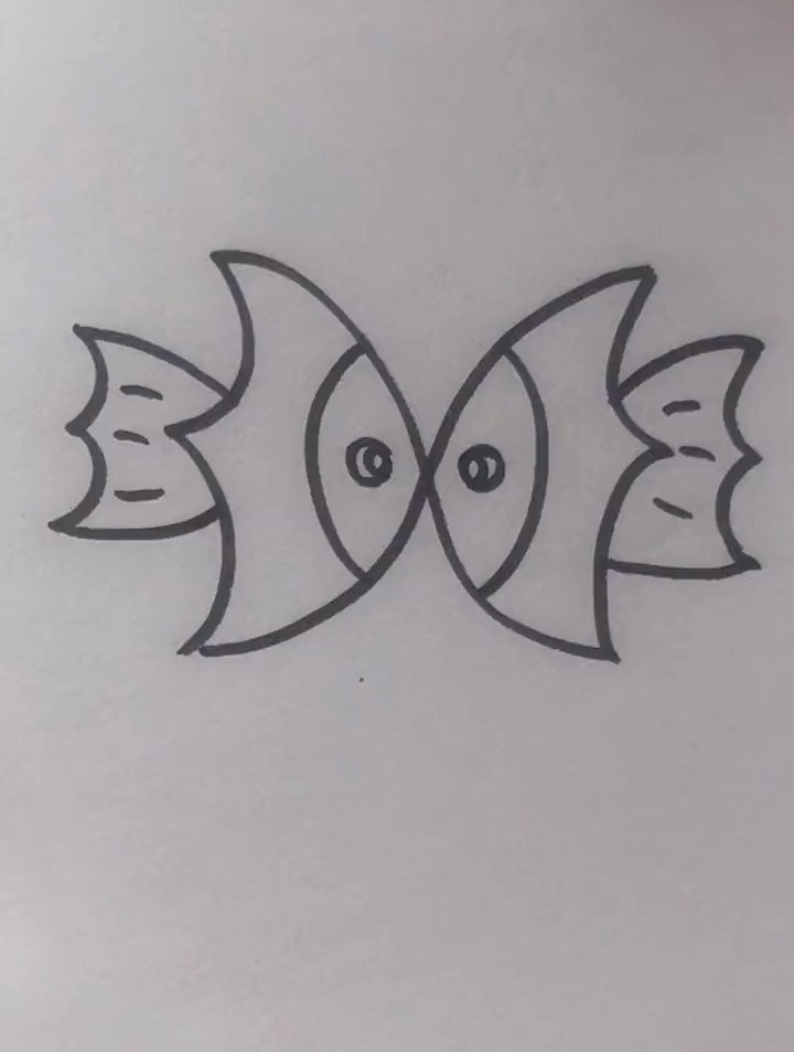 简笔画小鱼,超级简单,快来学习吧