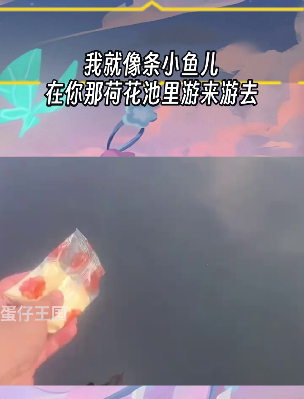 我就像条小鱼儿,在你那荷花池里游来游去