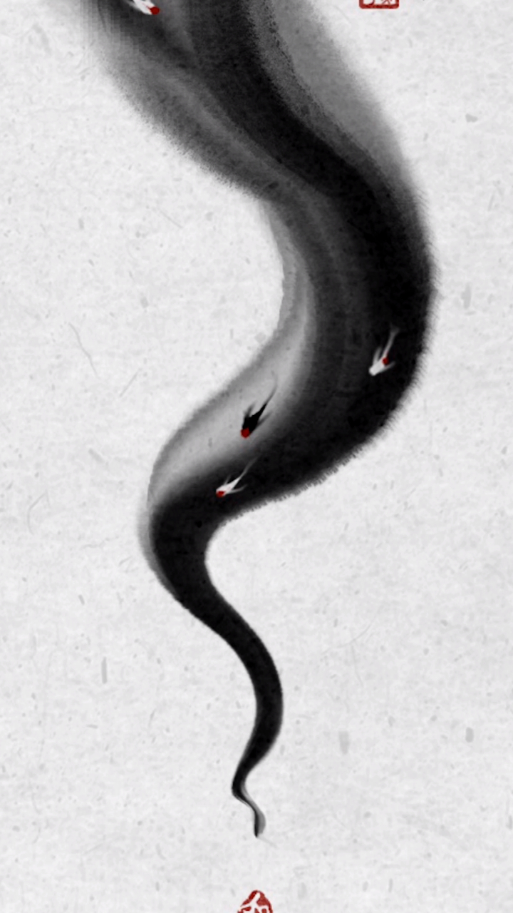 procreate教程 中国水墨画 几笔就画出意境