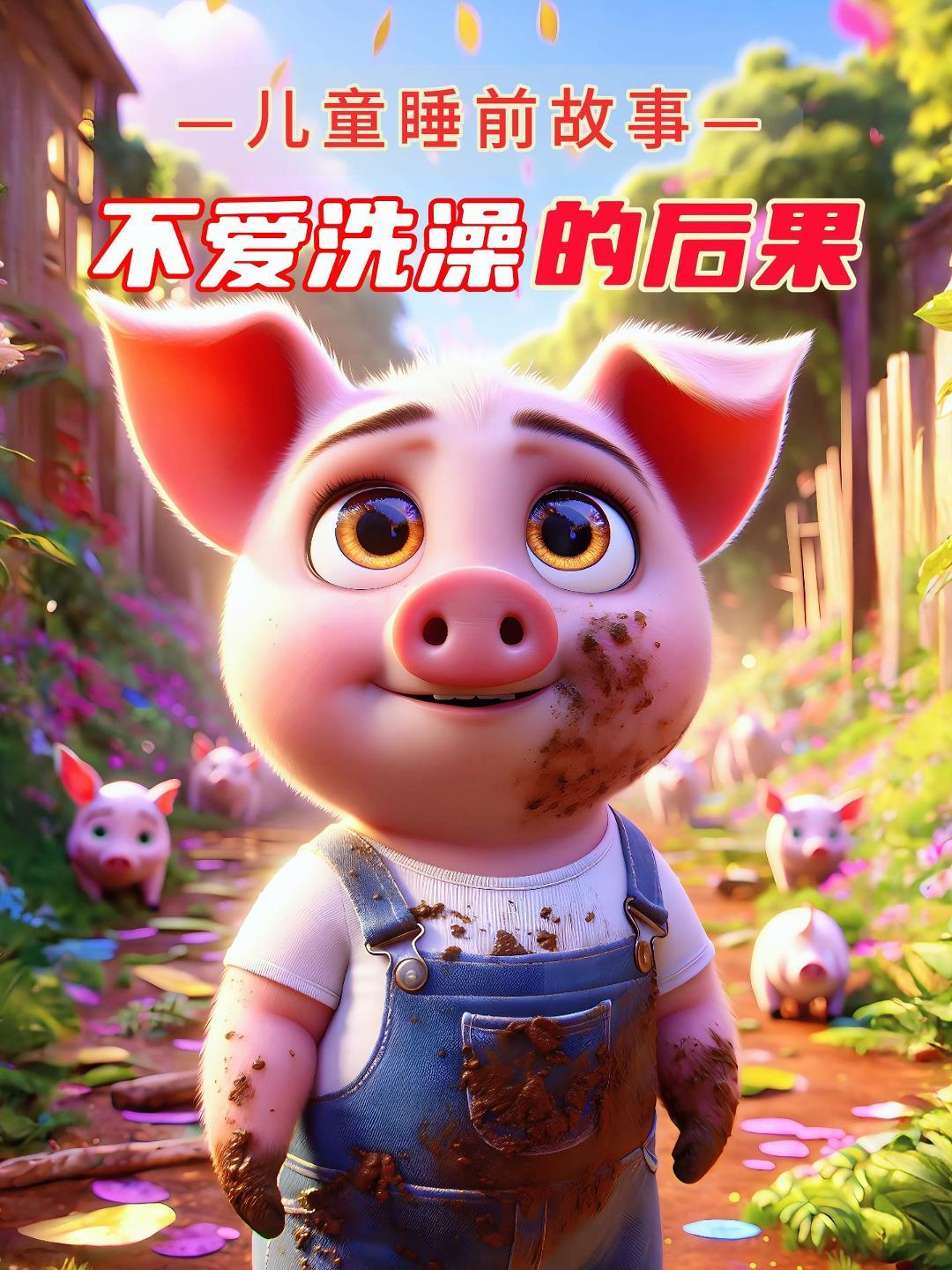 儿童故事《不爱洗澡的后果》3-6岁儿童睡前故事,有声绘本