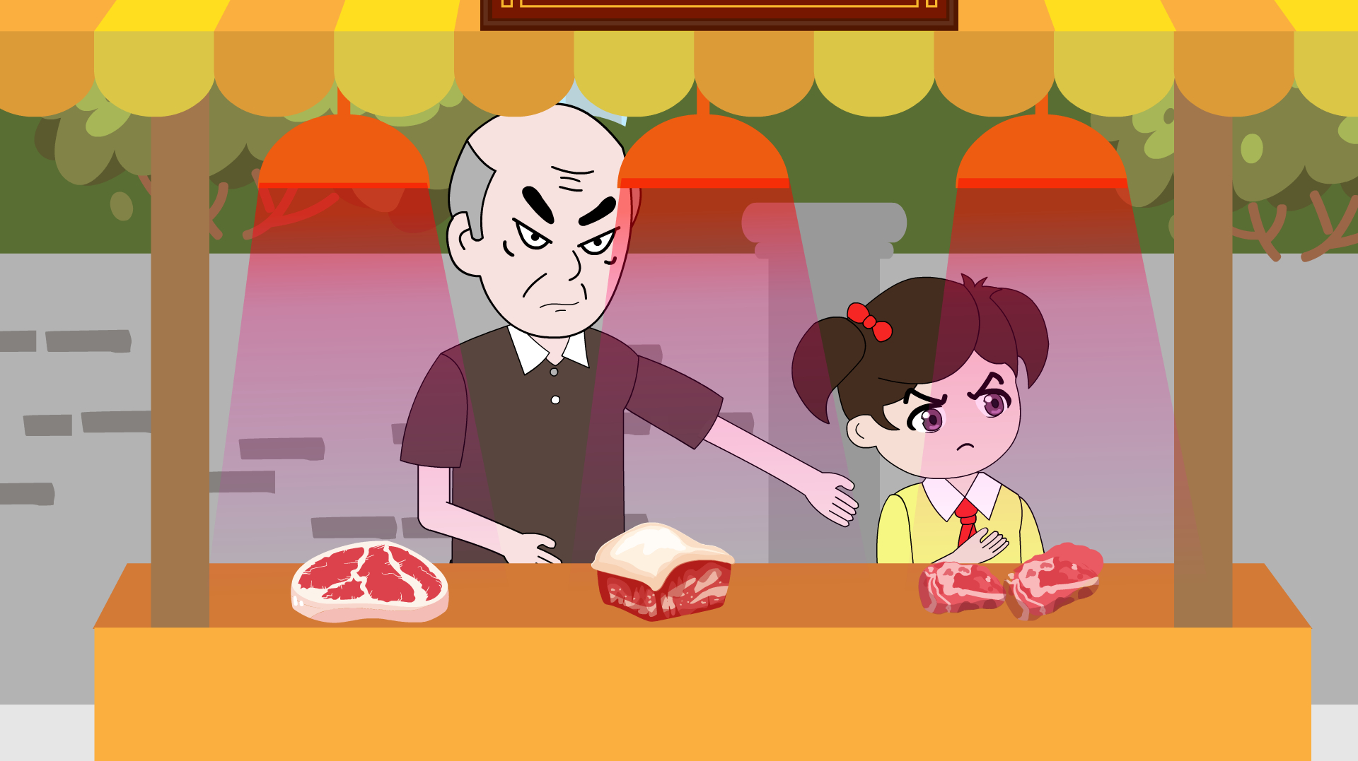 动画:爷爷卖“新鲜”猪肉,为何会被顾客举报?原来如此