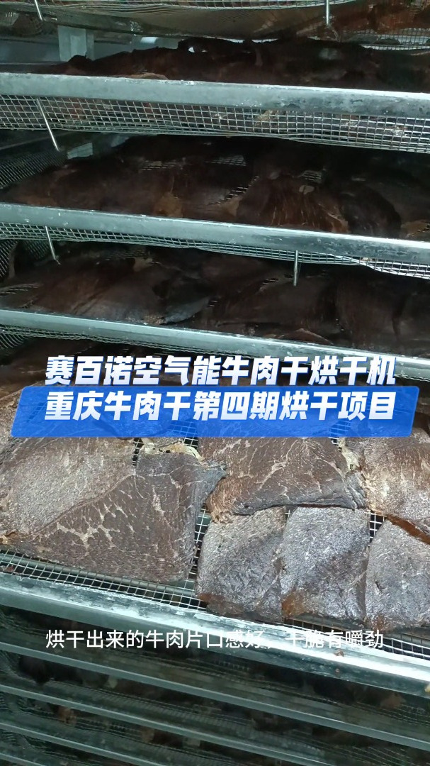 如何烘烤出干脆可口的牛肉干,重庆第六套空气能牛肉干烘干房投产