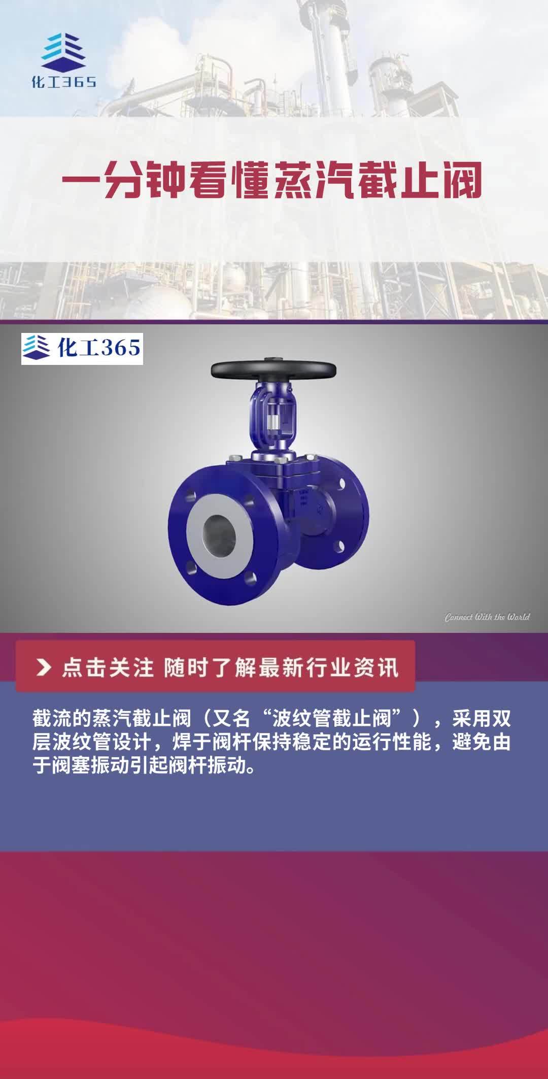 一分钟看懂蒸汽截止阀