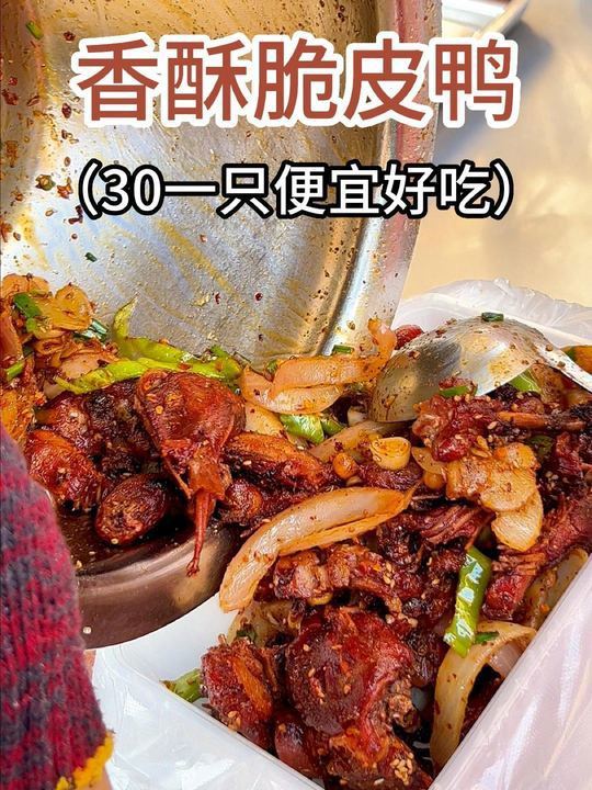 30元一大只的香酥脆皮鸭,香迷糊了~