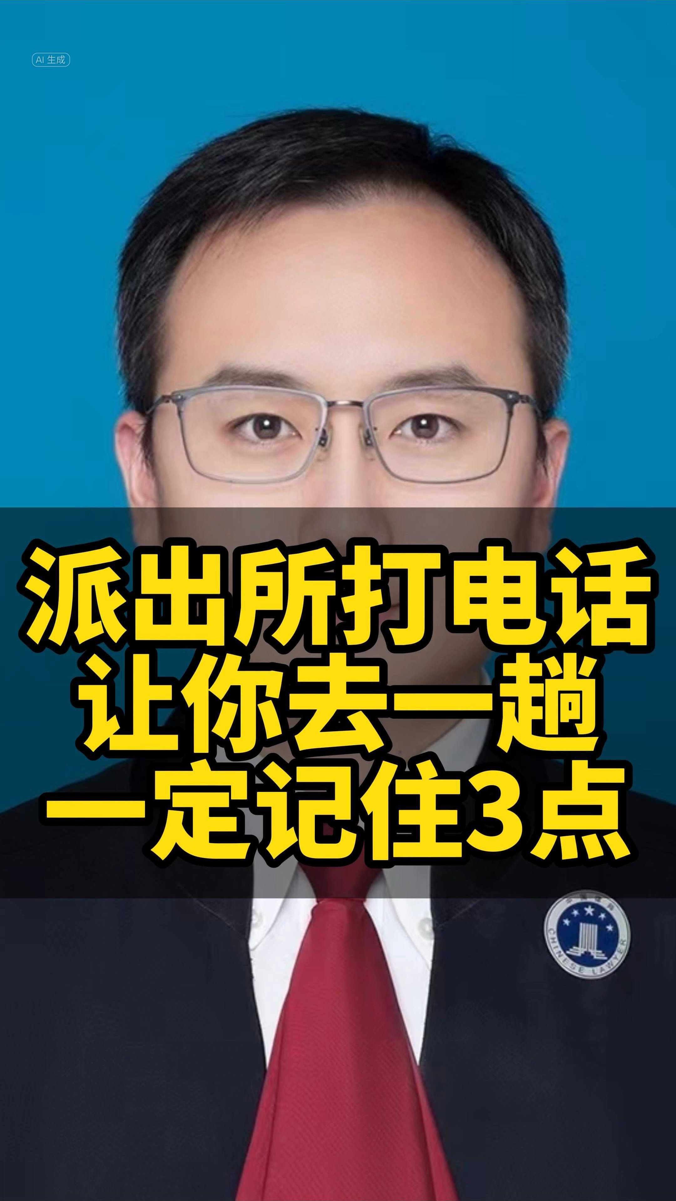 派出所打电话说让你去一趟