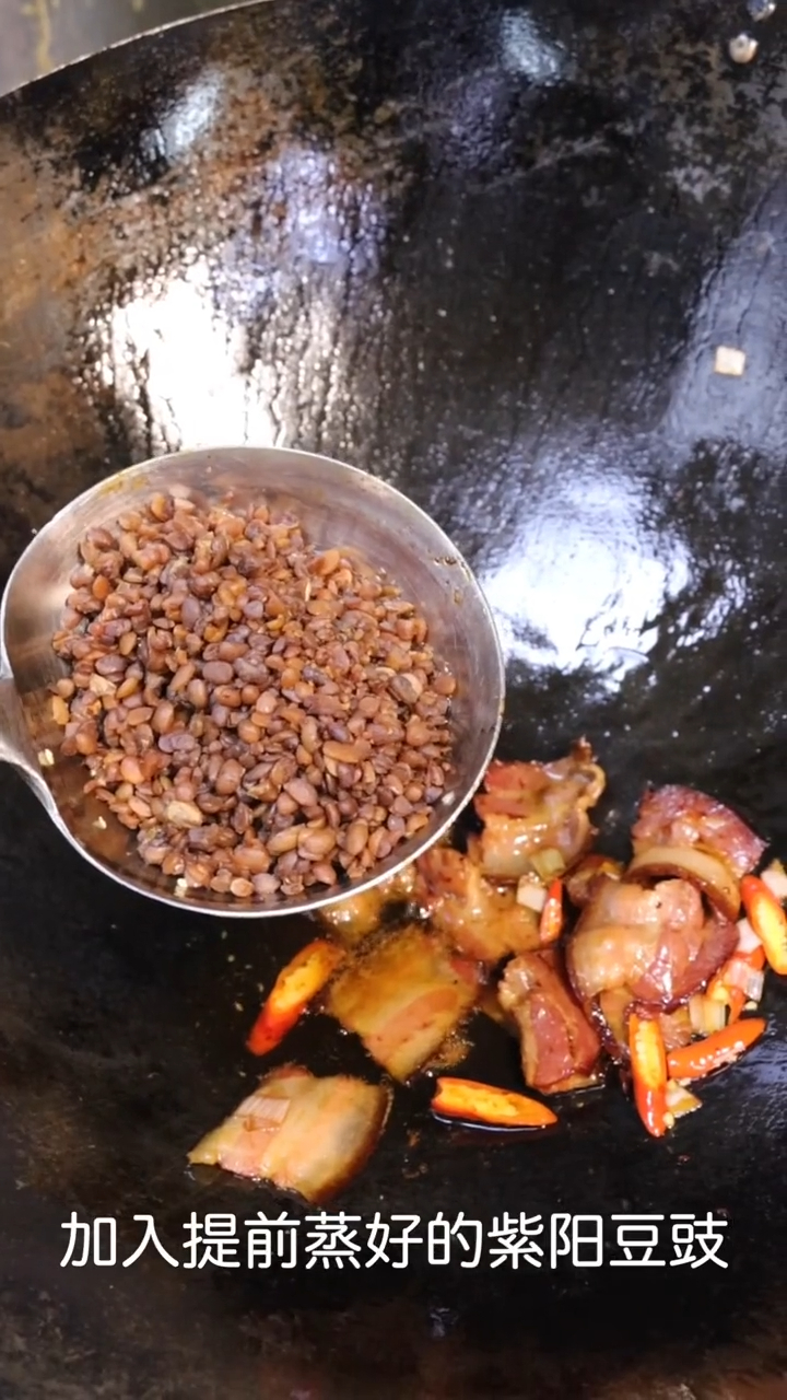 安康风味,果豆豉炒腊肉