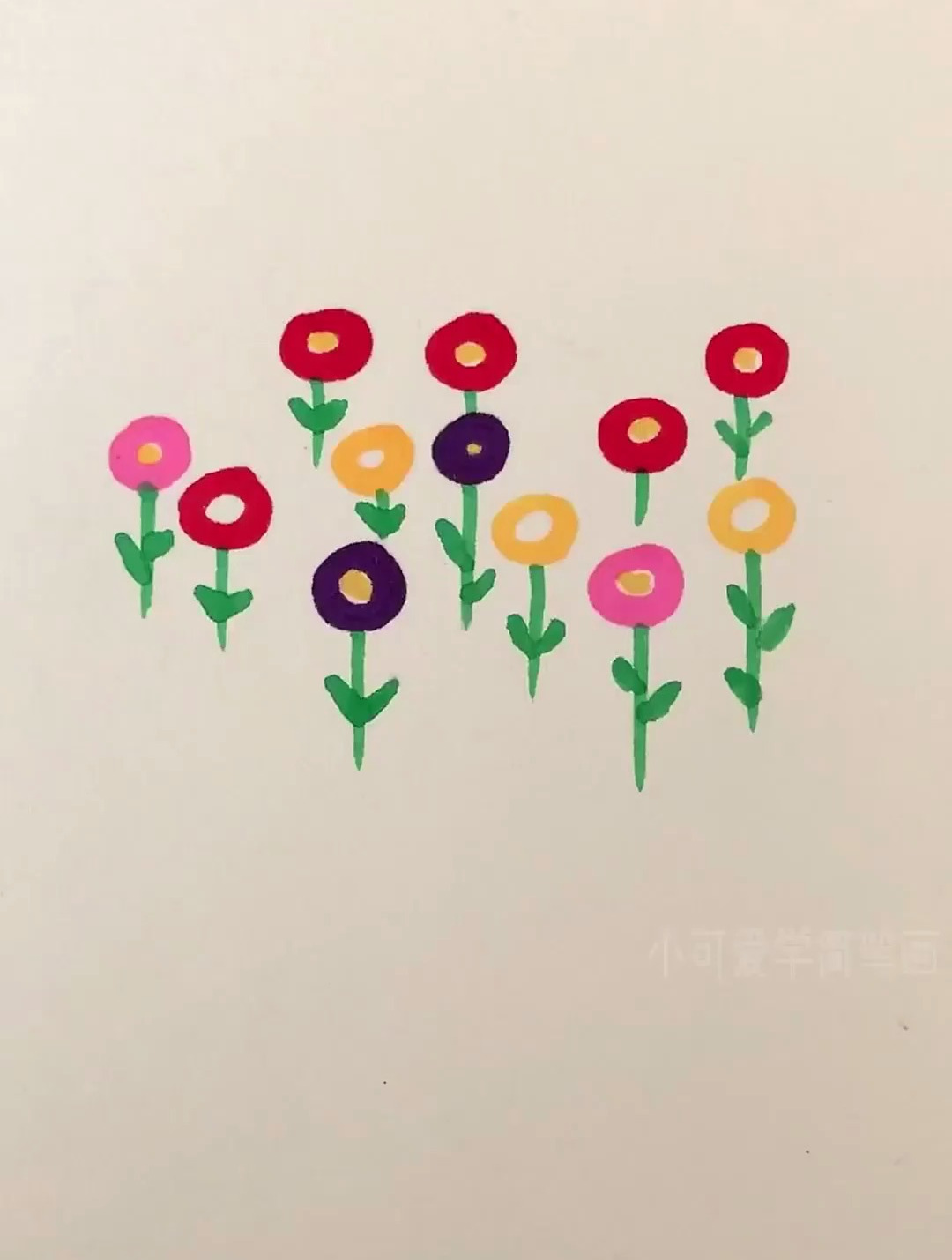 超简单的春天的花简笔画教程来啦!
