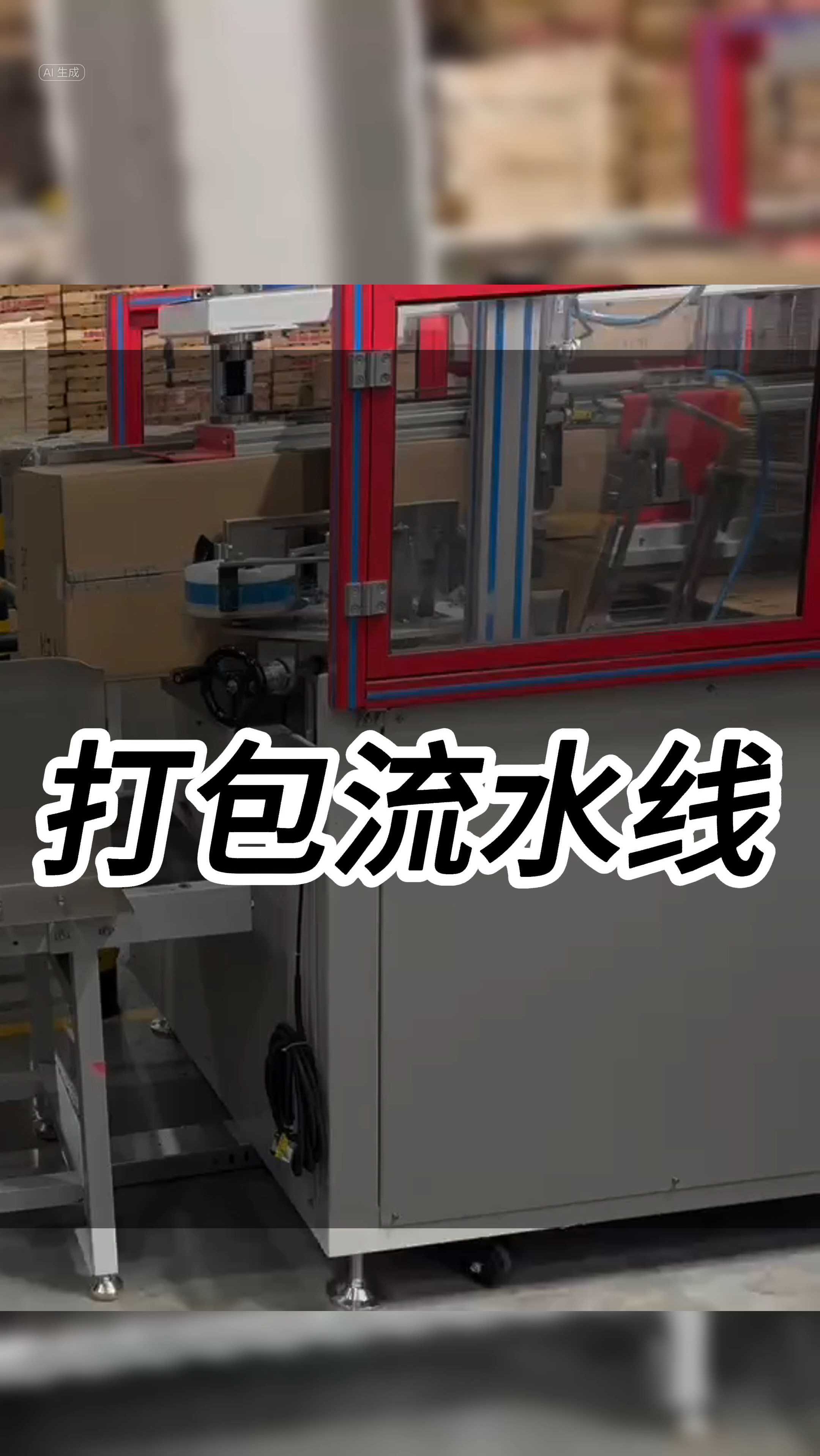 跋涉智能开箱机封箱机打包流水线,工厂仓库打包纸箱操作教程视频