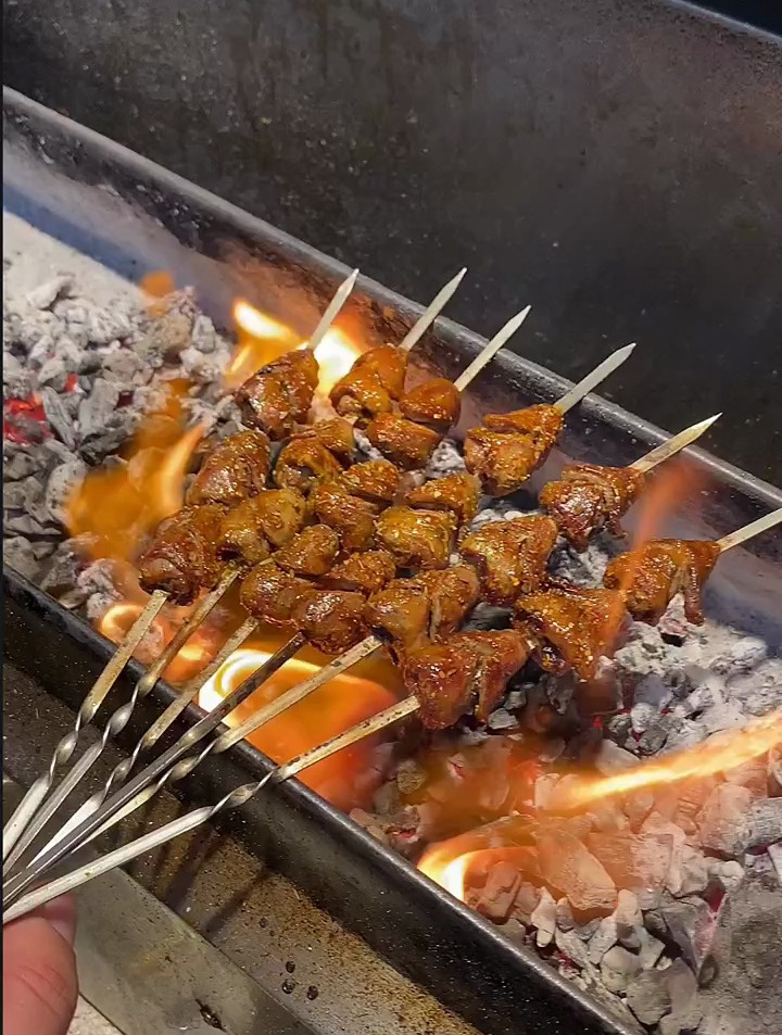 碳烤鸡心教程这样烤更好吃,更美味