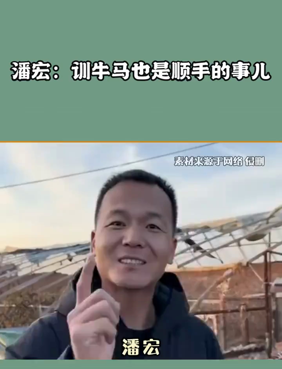 潘宏:训牛马也是顺手的事儿