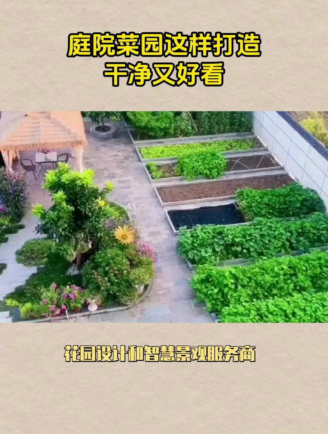 庭院菜园这样打造,干净又好看