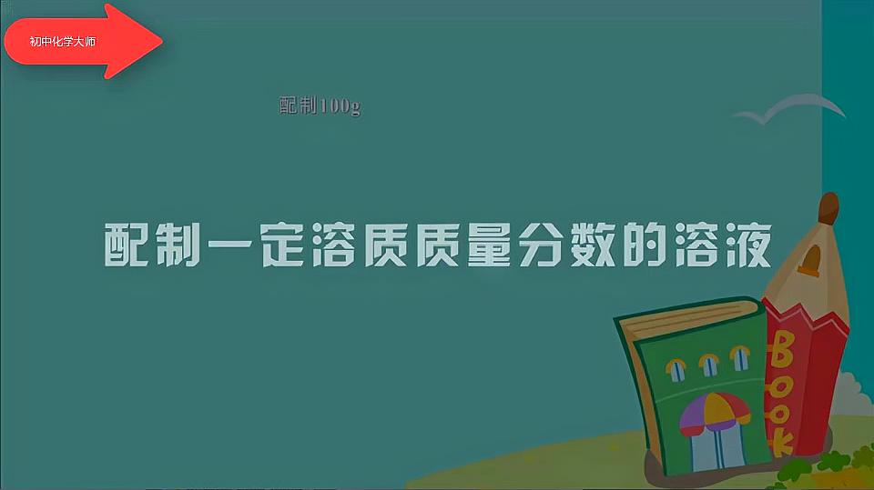 [图]初中化学实验-配置一定溶质质量分数的溶液