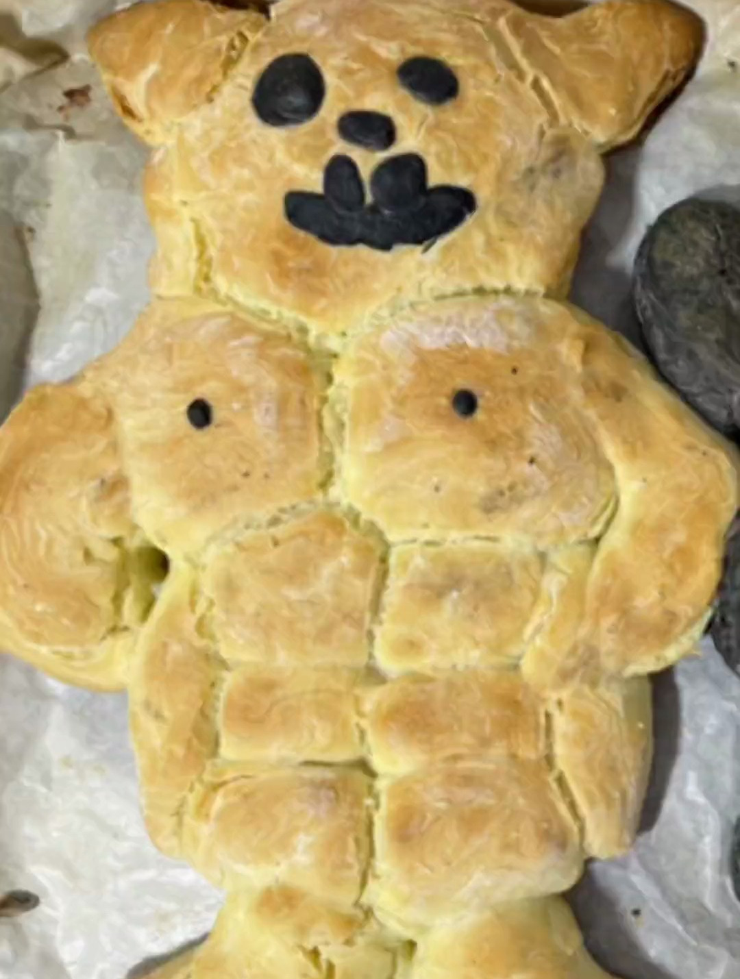 适合猛男做的肌肉小兔面包,非常哇塞!