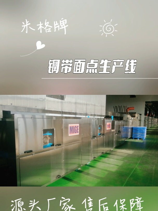 米格钢带面点生产线