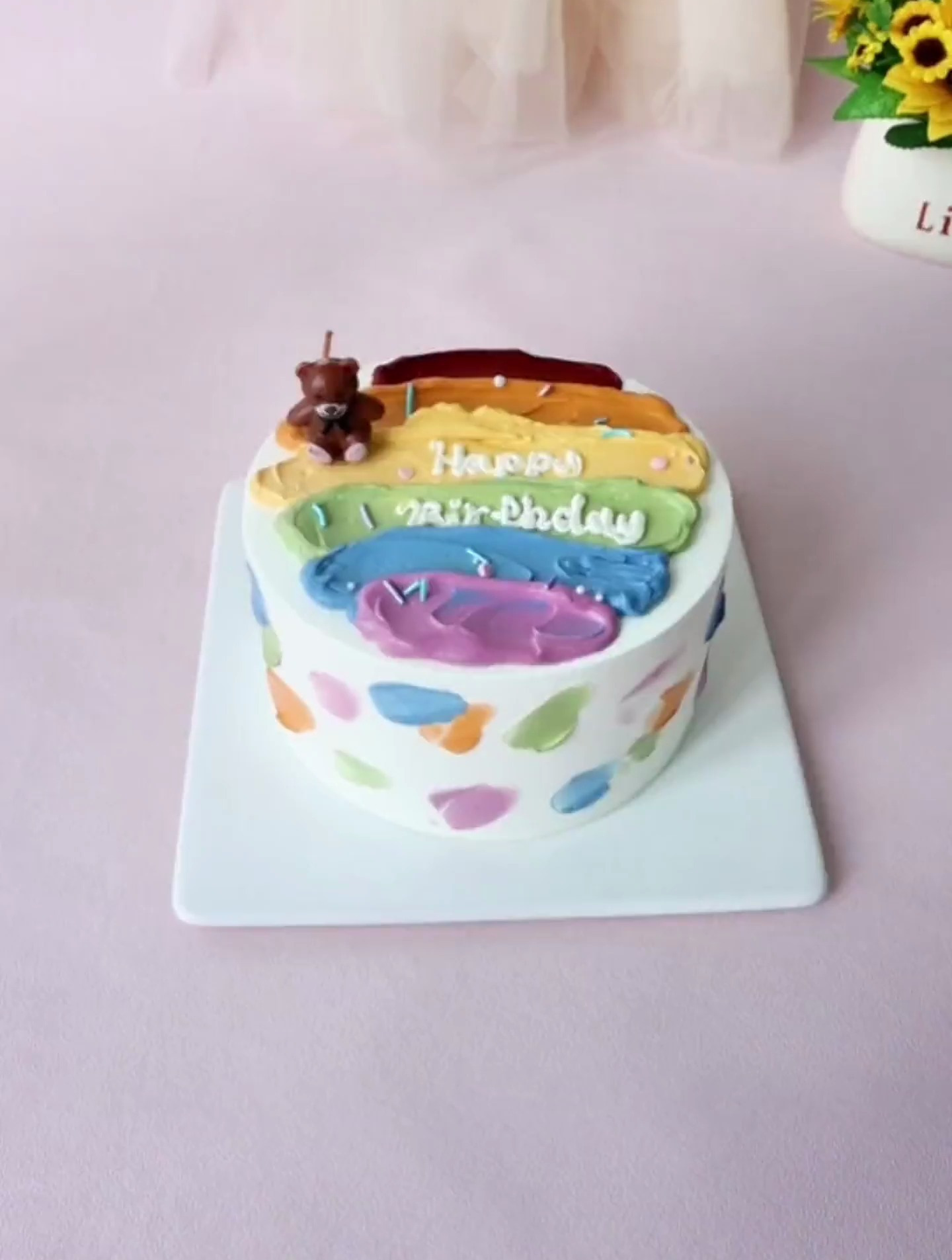 彩虹蛋糕调色教程