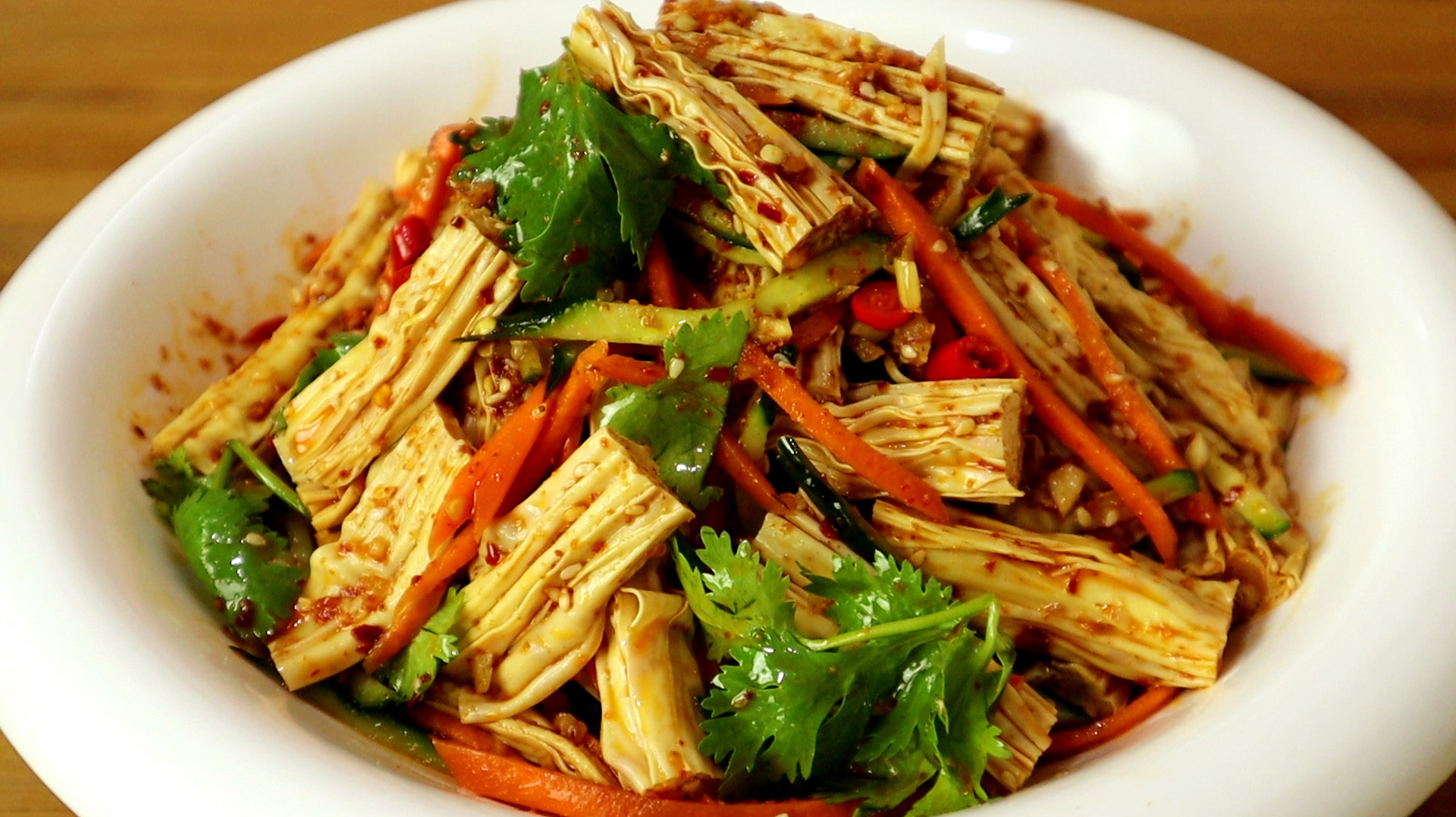 凉拌腐竹好吃有窍门,教你正确做法,爽口入味,比吃红烧肉还香