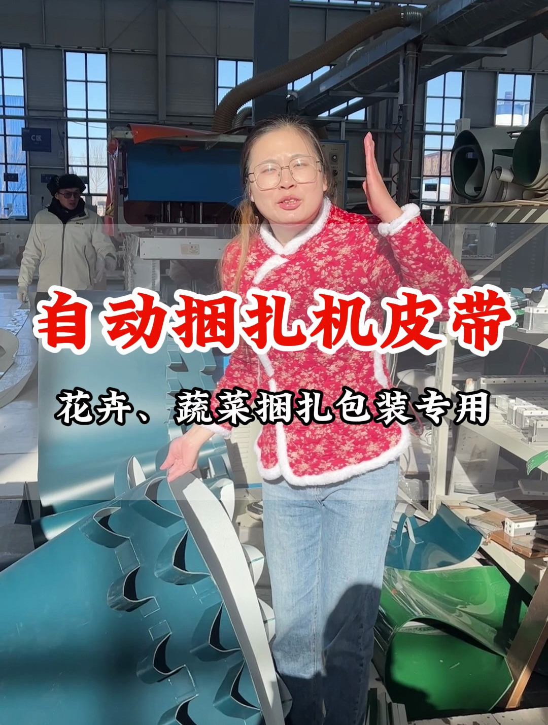 为浪漫而生的输送带——花卉蔬菜自动捆扎机输送带!