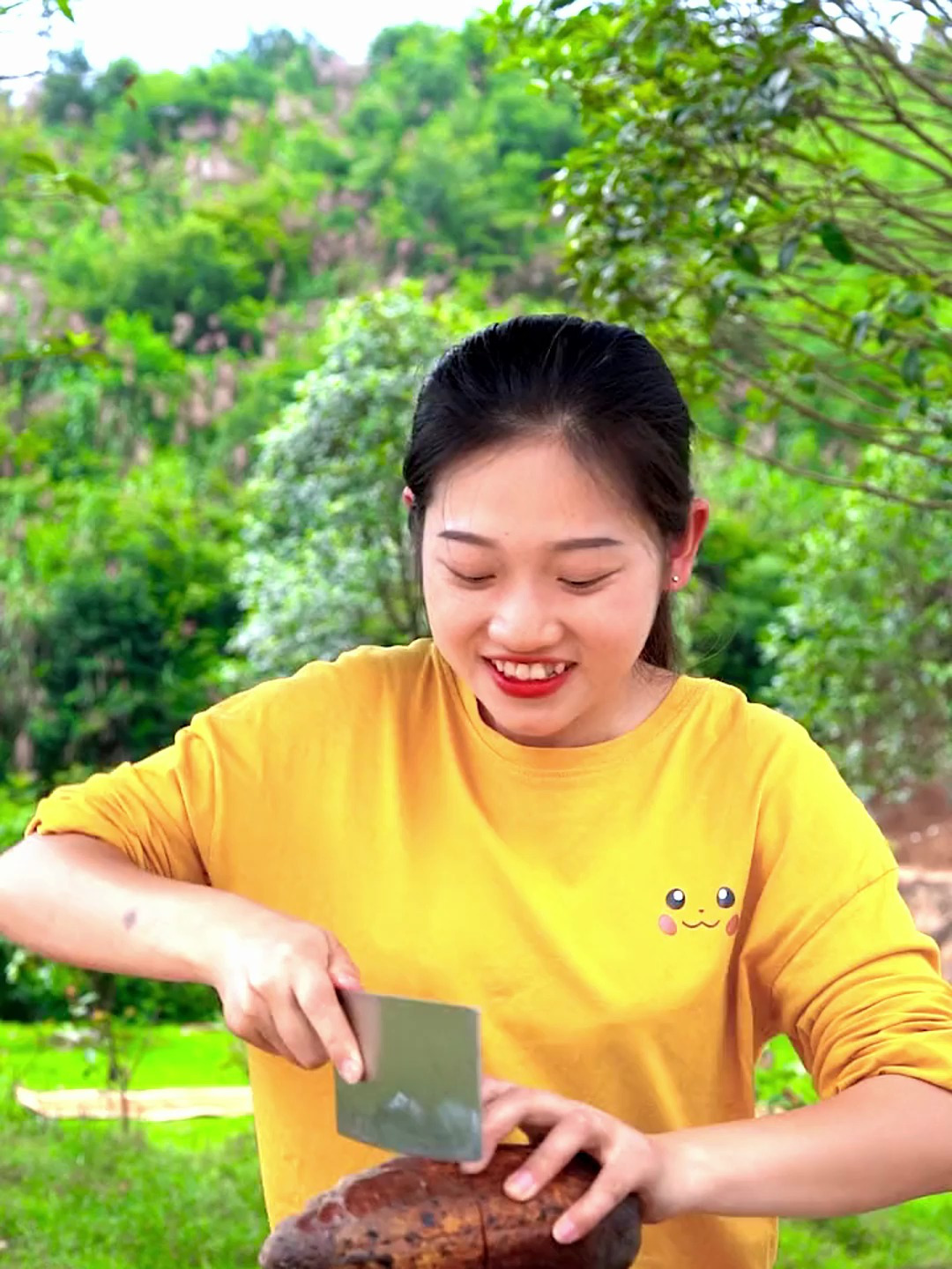 巧克力原来是可可果做出来的,姥姥说纯手工的就是丝滑
