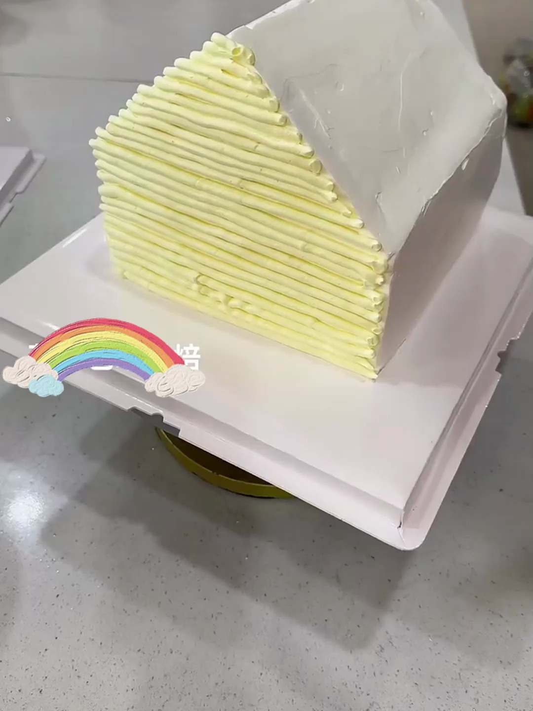 蛋糕学习制作小房子教程