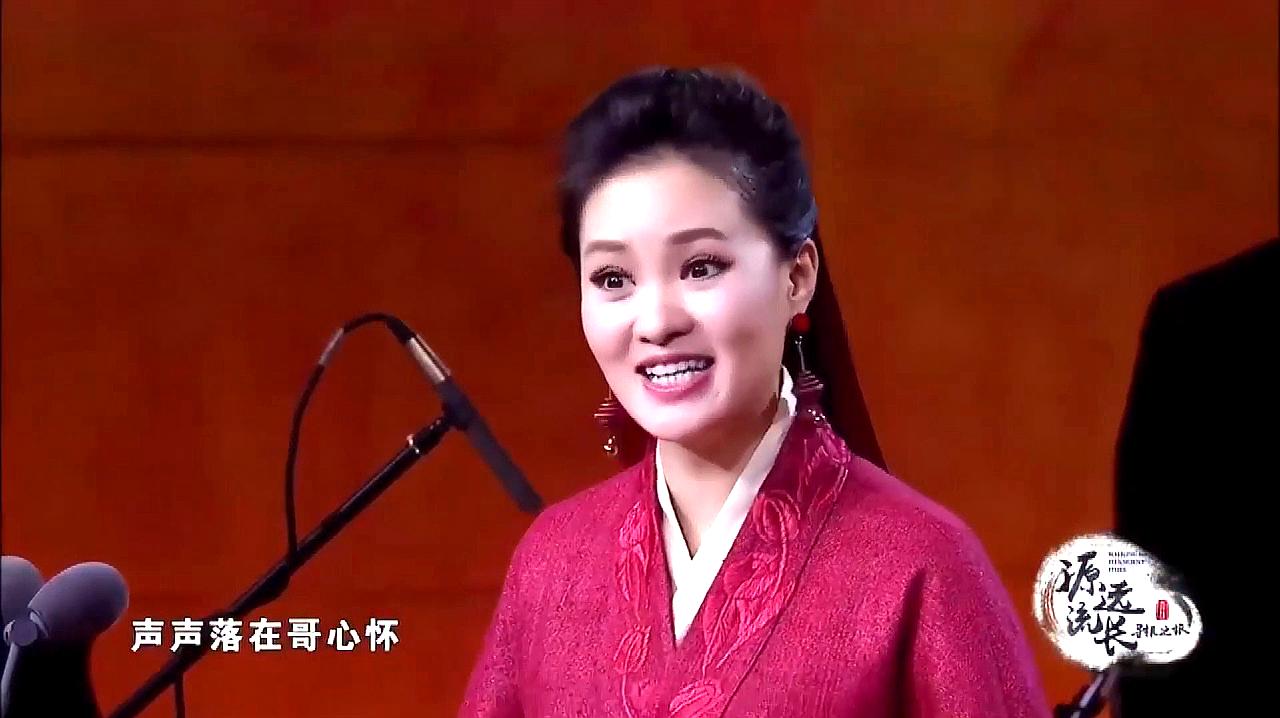 [图]左权民歌-雷佳《桃花红杏花白》,专业级演唱就是好听!