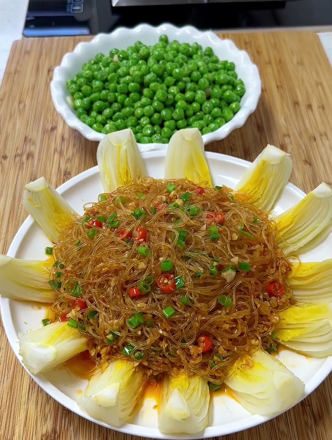 蒜蓉粉丝蒸娃娃菜 粉丝这样做 鲜香又美味 简单又好吃