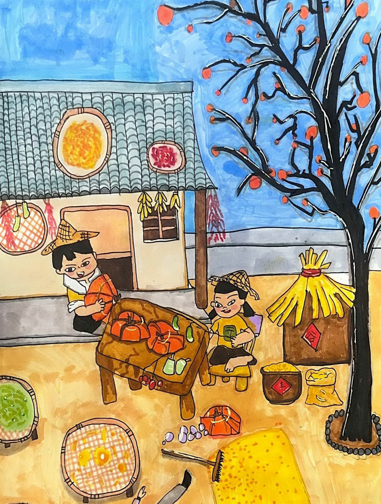秋——《少儿画苑》国际少儿书画大赛作品赏析