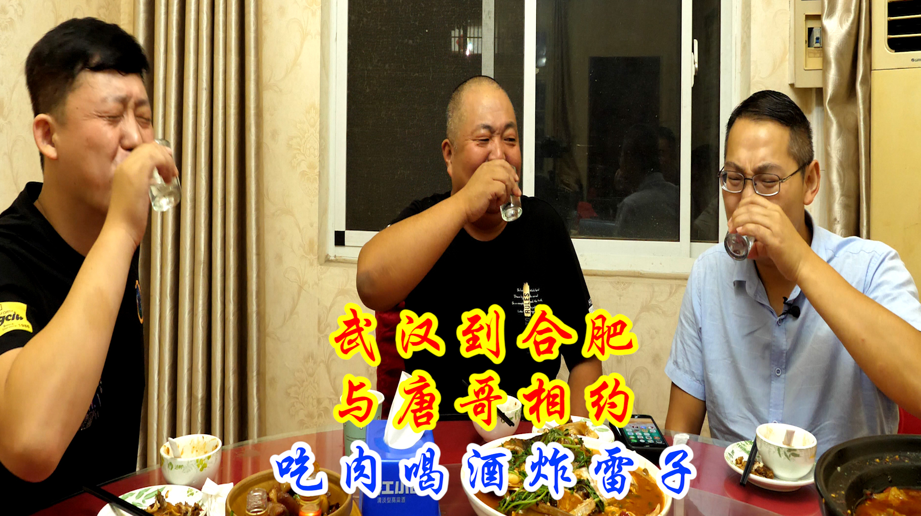 武汉驱车800里到合肥,唐哥带我们吃美食,猪头肉甲鱼外加炸雷子