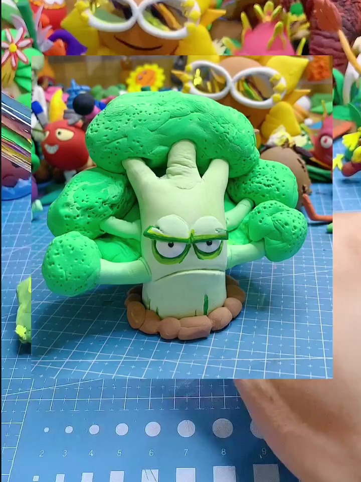 大力花菜黏土教程