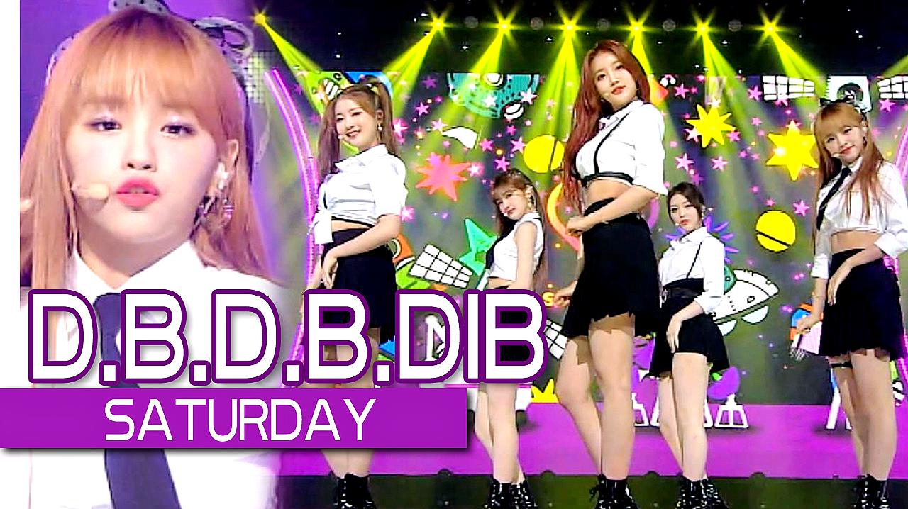 [图]《人气歌谣》5名可爱少女!SATURDAY《D.B.D.B.DIB》