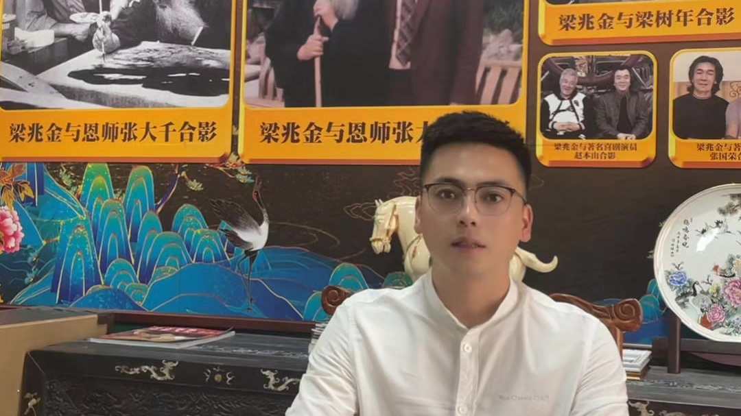 千古敦煌,如梦飞天,梁兆金先生,大千画派代表人物!
