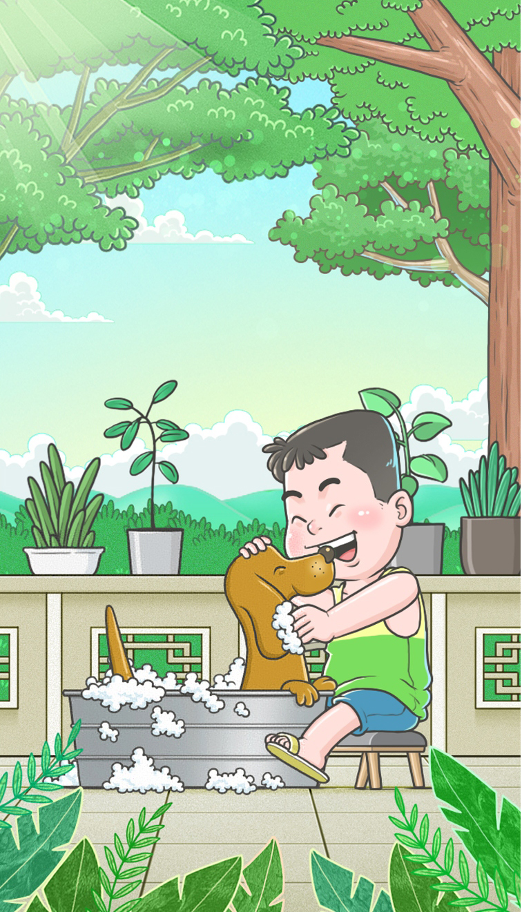 插画短视频丨相伴在夏日