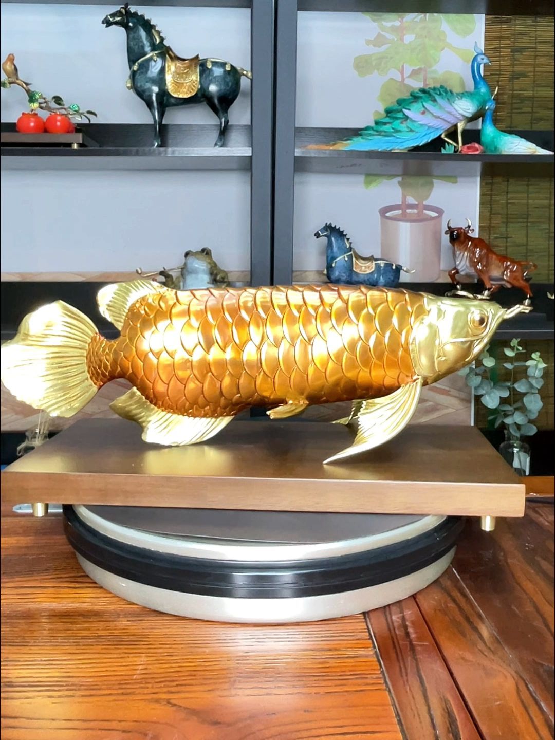 金龙鱼-铜摆件工艺品