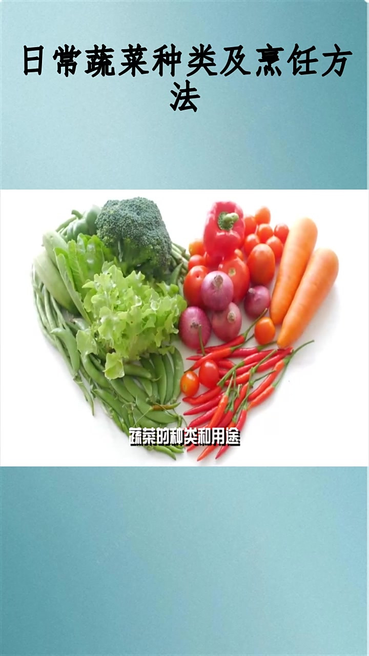 日常蔬菜种类及烹饪方法