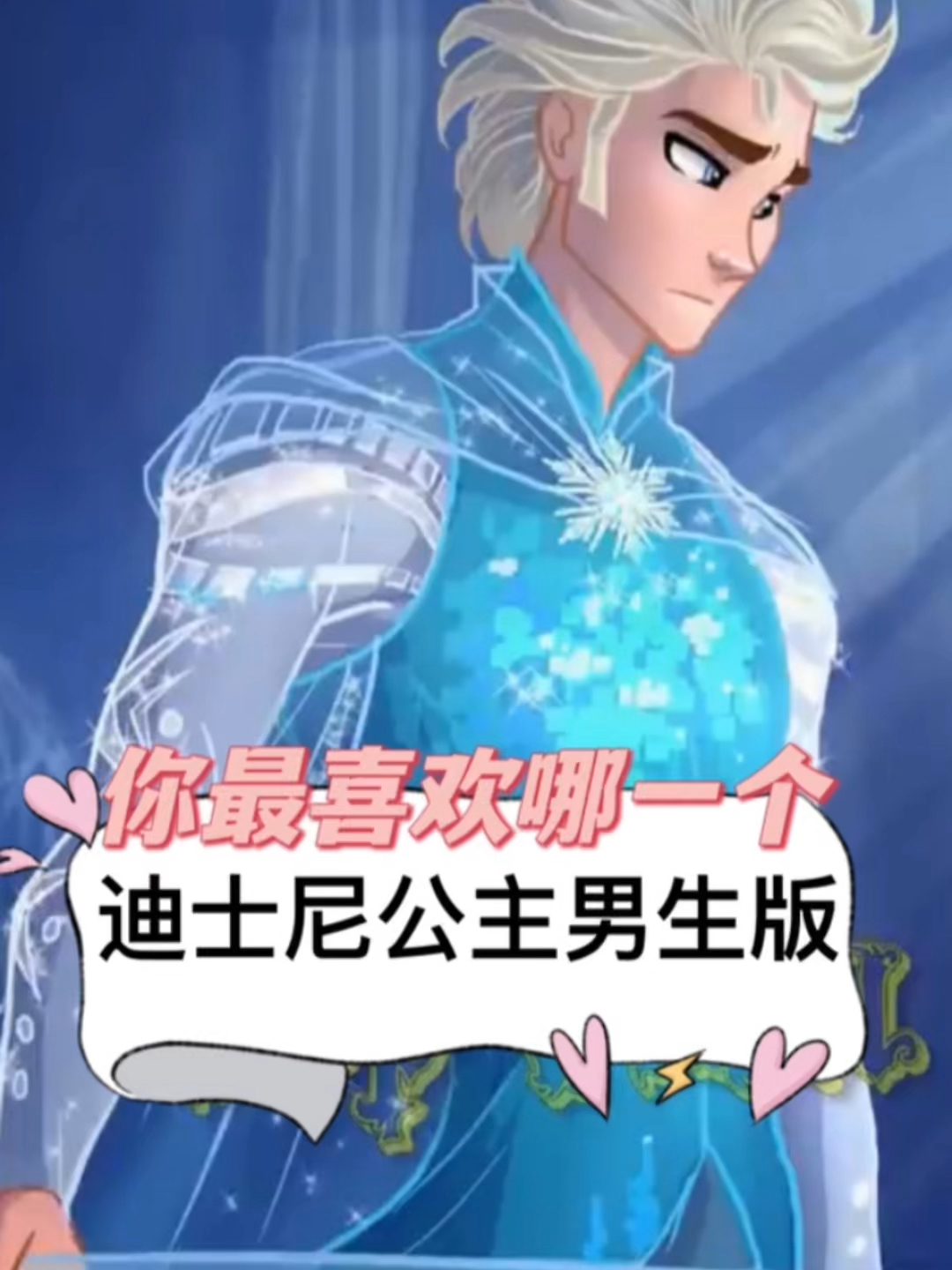 你最喜欢哪一个,迪士尼公主男生版